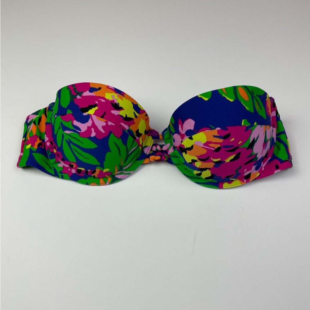 Aerie Holly Floral Bikini Top Size 34B
